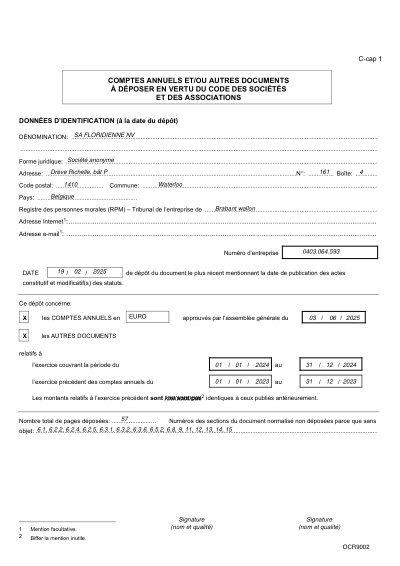 Floridienne SA 2024 Annual Report - Free PDF